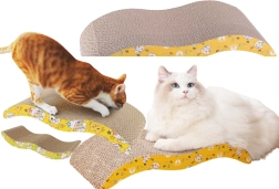 Kartonnen ecologische krabplank en ligbed voor katten