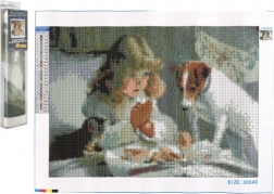 Diamantschilderen Wachten 30 × 40 cm