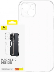 Magnetic Case Baseus OS-Lucent for iPhone 15 Plus Transparent