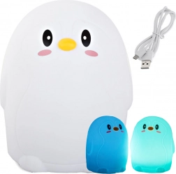 LED Kinder Nachtlampe Pinguin RGB berührungsaktiviert USB