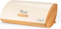Beiger Brotkasten Maestro mit Bambusdeckel
