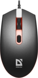 Gaming Mouse DEFENDER DOT optical, 7-color backlight, 1000 DPI