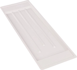 Metpol white drip tray 59.5 × 20 cm for a two-tier 60 cm dish drainer