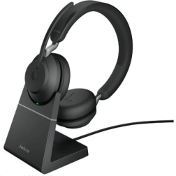 Jabra Evolve2 65 koptelefoon met laadstandaard
