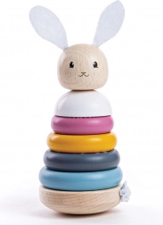 Bigjigs Baby wooden stacking tower bunny