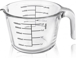 Glass kitchen measuring jug 1 l