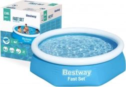 Aufblasbarer Pool mit oberem Ring 244 × 61 cm BESTWAY Fast Set