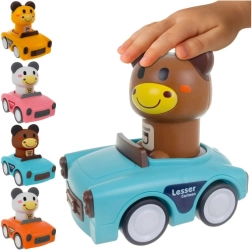 Sensorik-Set mit Tier-Autos 4-in-1 für Kinder ab 18 M+