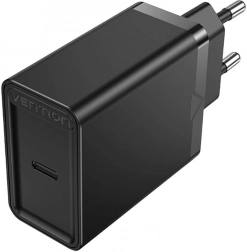 vention chargeur mural usb‑c 30 w, noir