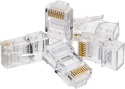 Fiche RJ45 UTP cat. 6 (lot de 100 pièces)