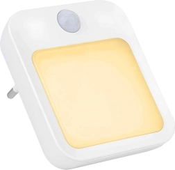 LED plug-in night light with motion and dusk sensor