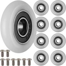 RUHHY shower door roller set, 23 mm, 8 pcs with screws