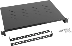1U Shelf for 19″ Cabinets, 600 mm, Black LANBERG