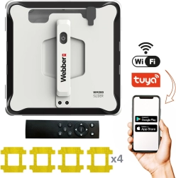 Webber robotic window cleaner with app and tank