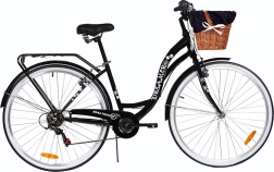 Stadtrad 28" 6 Gänge schwarz