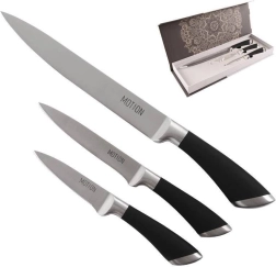 MOTION Stainless Steel Kitchen Knife Set, 3 pcs