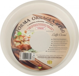 Runde Backform 26 cm Caffe Creme