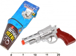 Police pistol with badge 22 cm – toy for children