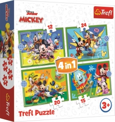 Puzzle 4-in-1 MICKEY AND FRIENDS