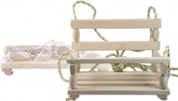 Houten hangschommel voor kinderen, naturel