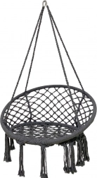 MalTec hanging nest chair, dark gray