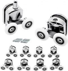 Satz aus 8 doppelten Laufrollen für Dusch­türen