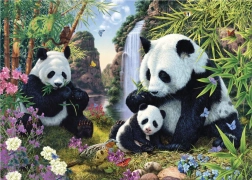 Hidden Pandas Puzzle 1000 Pieces – Secret Collection