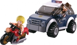 Sluban Polizei Offroad und Dieb auf dem Motorrad