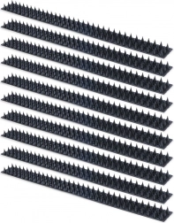 Kunststoff-Spikes gegen Vögel, schwarz, 50 × 4,5 cm, 10 Stk.