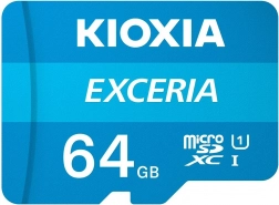 MicroSD card 64GB Kioxia Exceria with adapter