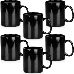 Schwarze Glasbecher 300 ml, Set 6 Stk.