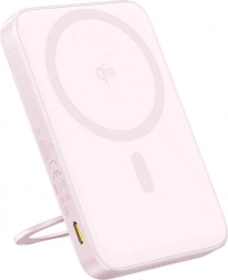 Batterie externe Baseus PicoGo Qi2 5000 mAh avec support, 20 W, rose