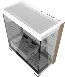 Boîtier PC Darkflash DS900W, blanc, sans ventilateurs