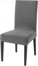 Elastische Stuhl-Sitzbezüge, grau – Set mit 8 Stück