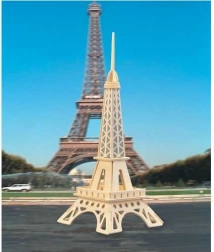 Woodcraft puzzle 3D en bois tour Eiffel