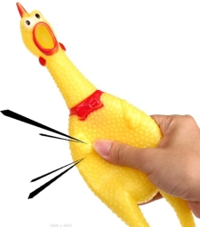 Quietschspielzeug für Hunde – Huhn, 29 cm