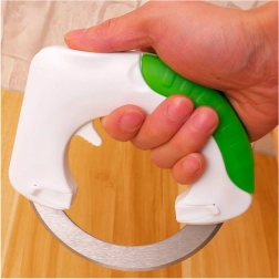 Multifunctioneel rond mes voor pizza, vlees en groenten