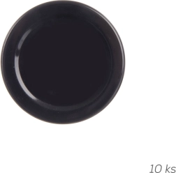 Metal lid TO 53 (53 mm) black, 10 pcs