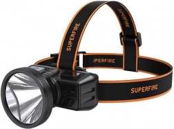Hoofdlamp SUPERFIRE HL51 160 lm met micro USB en bereik 300 m