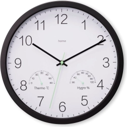 Horloge murale Santorini noire 30 cm