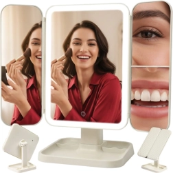 Klappbarer Kosmetikspiegel mit LED-Beleuchtung SOULIMA