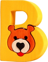 Fauna Alphabet Letter B Bear