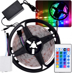 RGB LED strip 5m with remote control and waterproofing