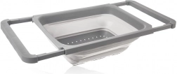 Klappbares Silikon-Sieb für die Spüle mit ausziehbaren Griffen 39 × 26,5 cm