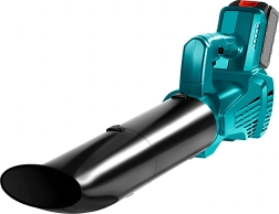Cordless leaf blower with 2 batteries