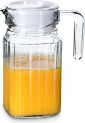 Glazen kan met deksel 650 ml