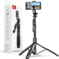 SelfieGo Ultra uitbreidbare selfie stick met Bluetooth statief