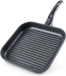 Grillpfanne aus Granit, quadratisch 26 × 26 cm GRANDE