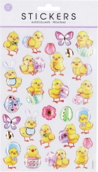 Aufkleber mit Osterküken