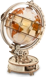 Globe mécanique en bois lumineux – Kit 3D RoboTime
